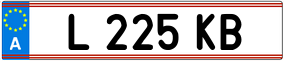 Trailer License Plate